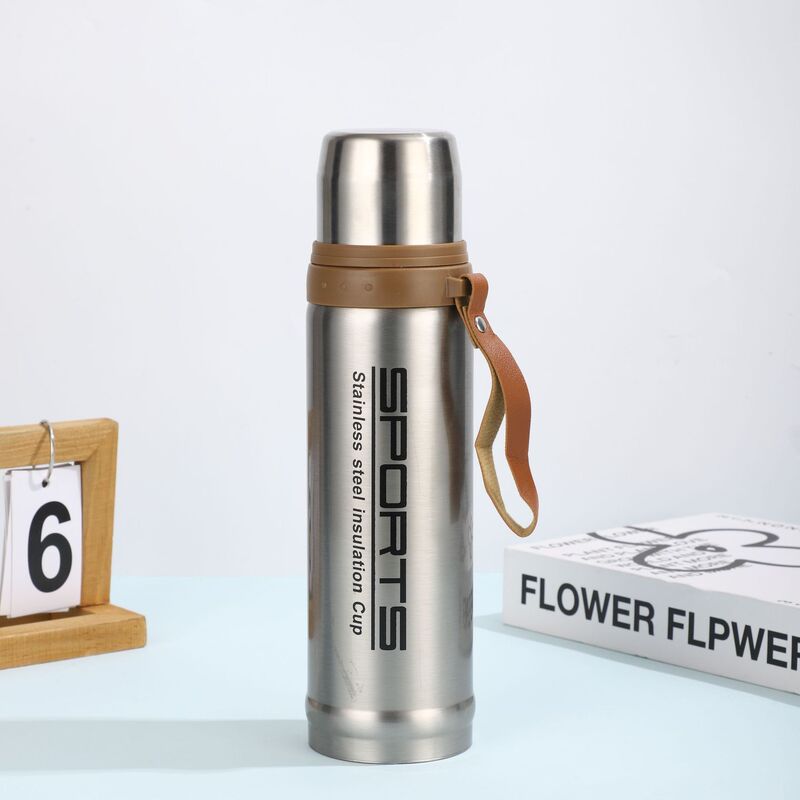 创意便携子弹头保温壶304不锈钢保温杯运动水杯厂家吊带随手杯子|undefined