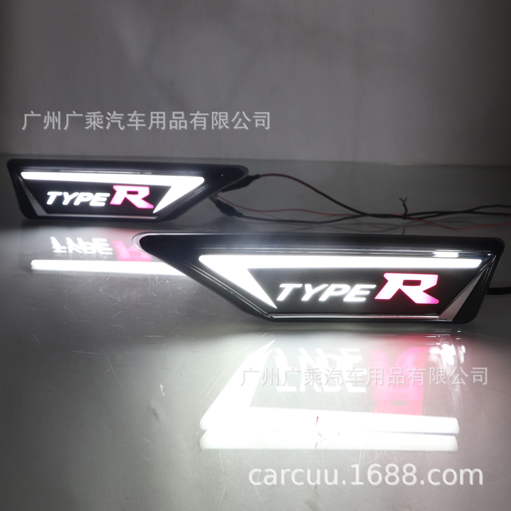 Adecuado para 22 Honda nuevo Civic guardabarros Luz de señal de giro luz lateral corriente diurna luz blanca vuelta streamer