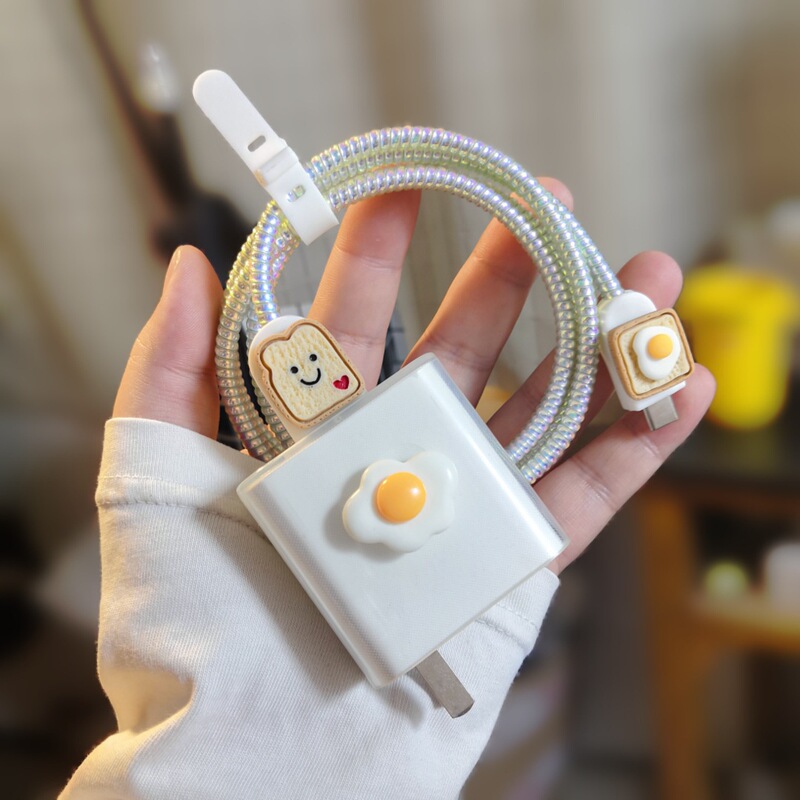 Suitable for 100W charging head data line protective cover 66W soft rubber case nova10pro/9pro40W