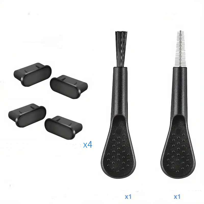 Handy-Staubschutzstöpsel-Set USB-C Staubschutzkappe, 4 USB-C-Anschlussabdeckungen Ladeanschluss-Reiniger