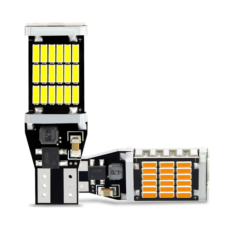 Автомобильный стоп-сигнал T15 4014 45smd декодирование бесконечный яркий фонарь заднего хода сигнал поворота Canbus LED