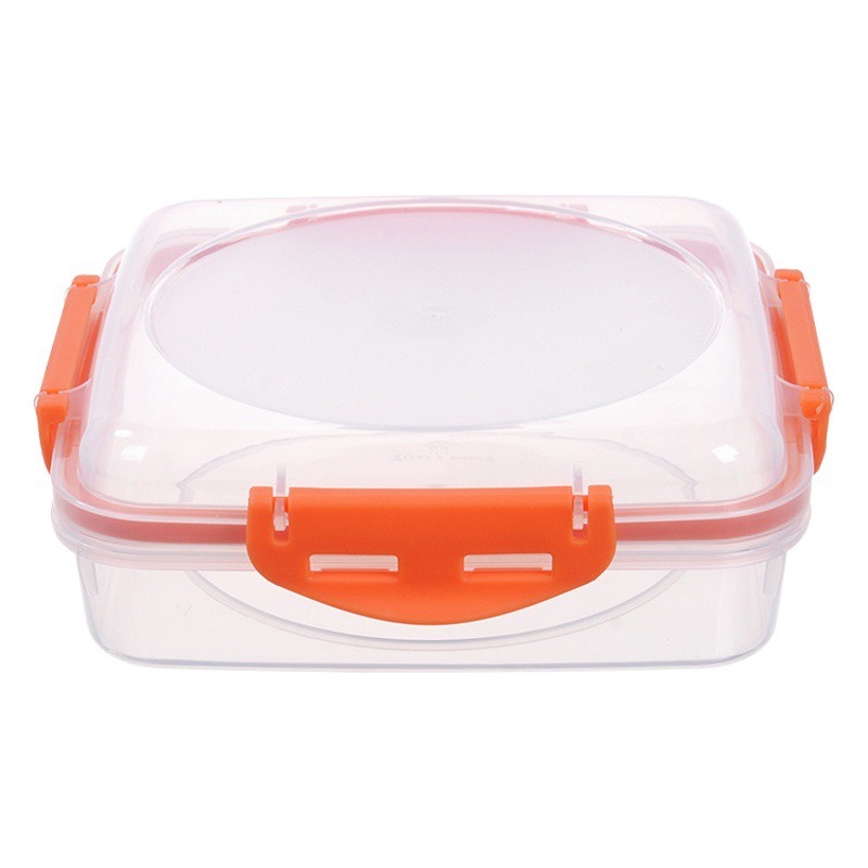 Sándwich caja de almuerzo de grado alimenticio pan crujiente sushi bola de arroz desayuno tostadas caja de embalaje al aire libre microondas