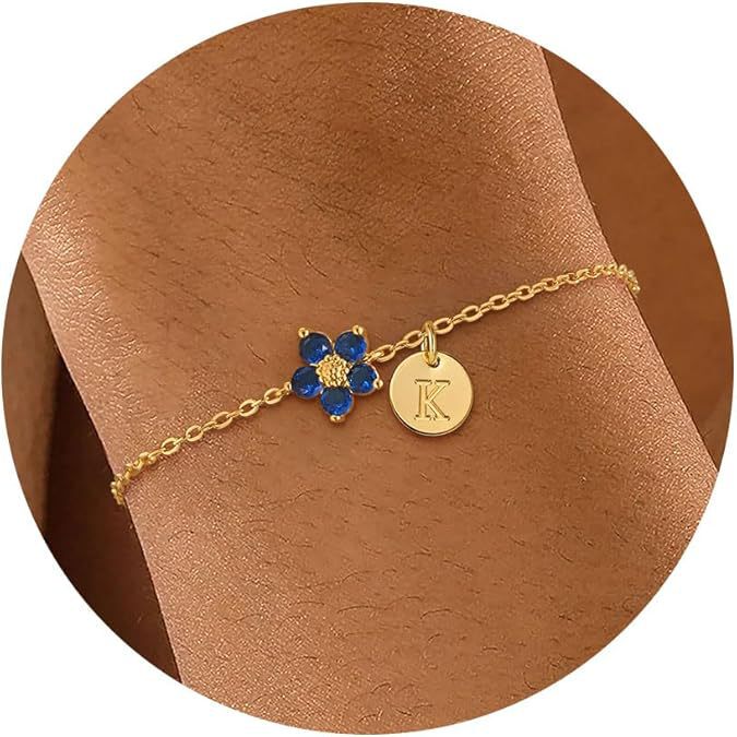 European and American Cross-Border New 26-Letter Bracelet December Four-Leaf Clover Bracelet Couple Best Friend Birthday Gift