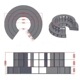 First picture: 1900 diameter*600 width*600 height