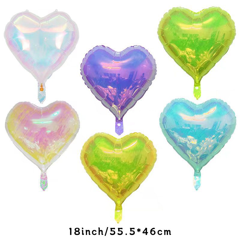 18寸炫彩桃心主