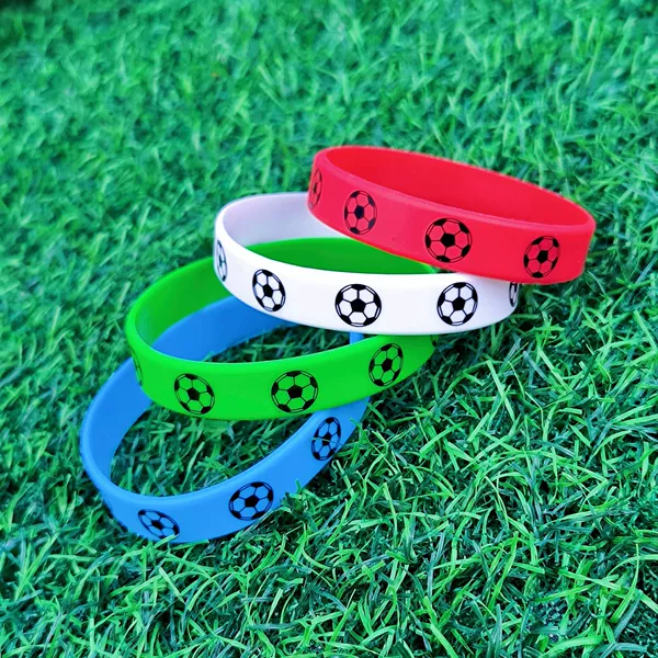 Football bracelet, 4 pieces