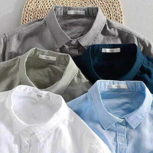 Men's Autumn New Korean Style Trendy Knit Shirt Loose Casual Simple Pure Color Fashion Jacket In Stock