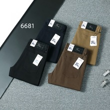 秋冬新款高端男商务弹力男裤直筒宽松五袋款牛仔休闲长裤一件代发