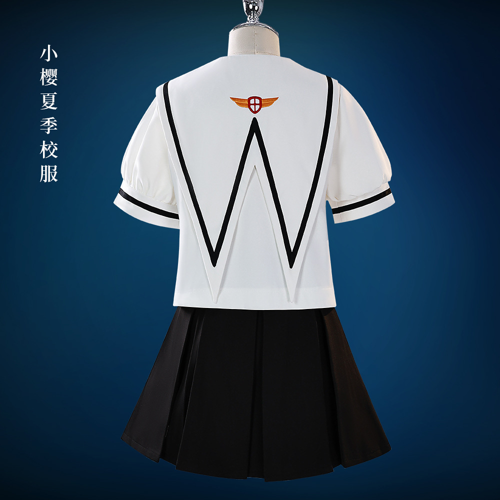 Cardcaptor Sakura Cosplay Uniform Sakura School Uniform Tomoyo Cardcaptor Sakura Cosplay Short-Sleeve Jk Uniform Female Cross-Border