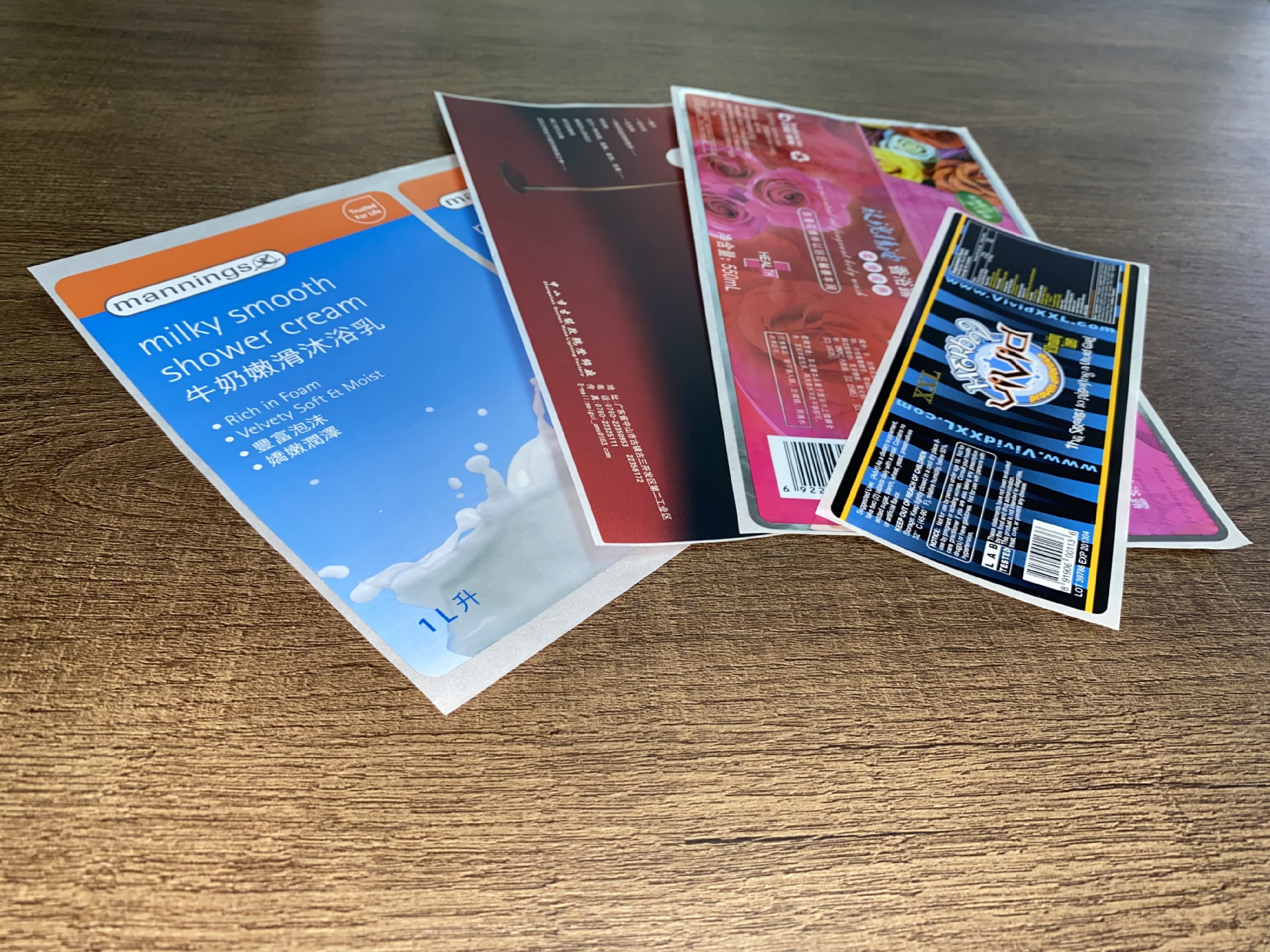 昆山艾利HDPE牛奶瓶不干胶-ROHSfragile无尘净化标签厂纸成型机械