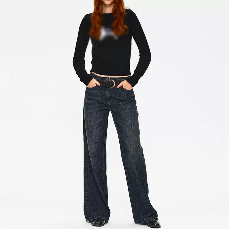 Northbuts “马年特定”趣味提花小马图案宽松休闲马海毛毛衣冬季