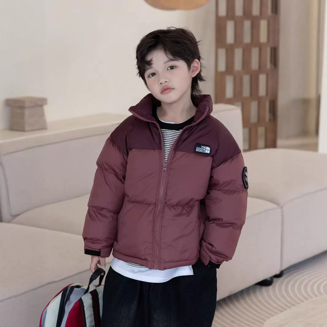 2025反季特价儿童羽绒服童装男女童加厚白鸭绒冬季面包服立领外套