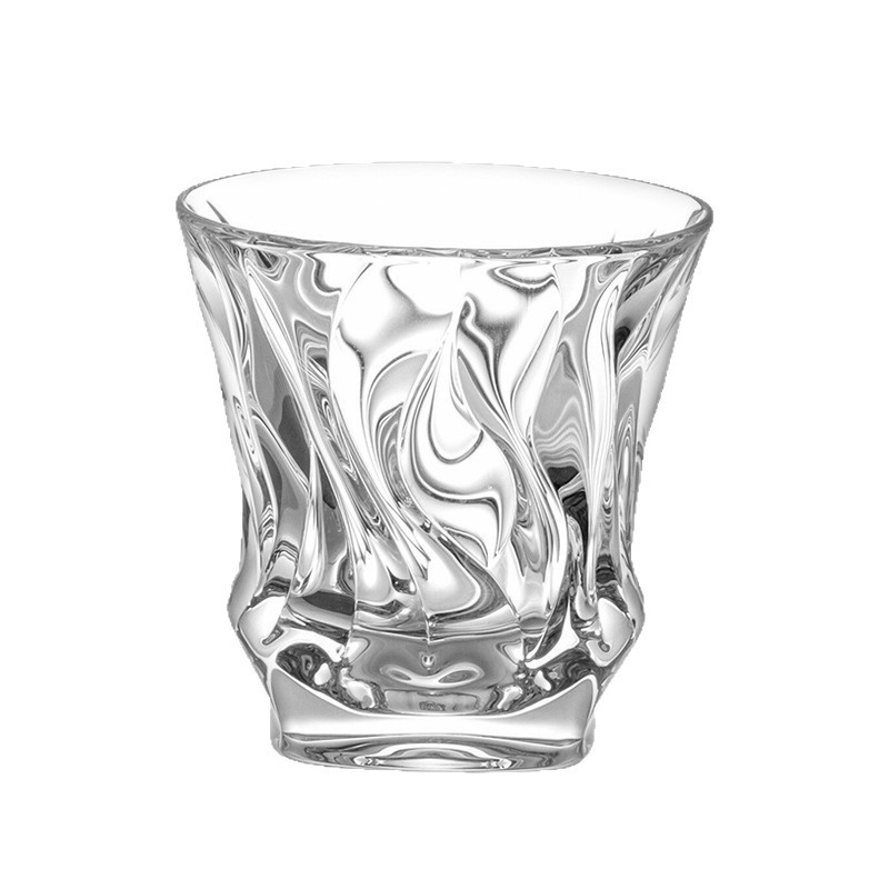 Juego de vasos de whisky de cristal importado de la República Checa, diseño retro tallado, estilo de lujo ligero, para bar en casa, venta al por mayor de artículos para vino. image 6