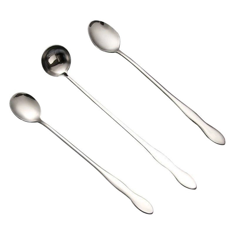 Остров Ци ложка для смешивания из нержавеющей стали Удлиненная ручка тыквы длинная ручка ложка коммерческий Ресторан горячий горшок ресторан ложка для соуса оптом