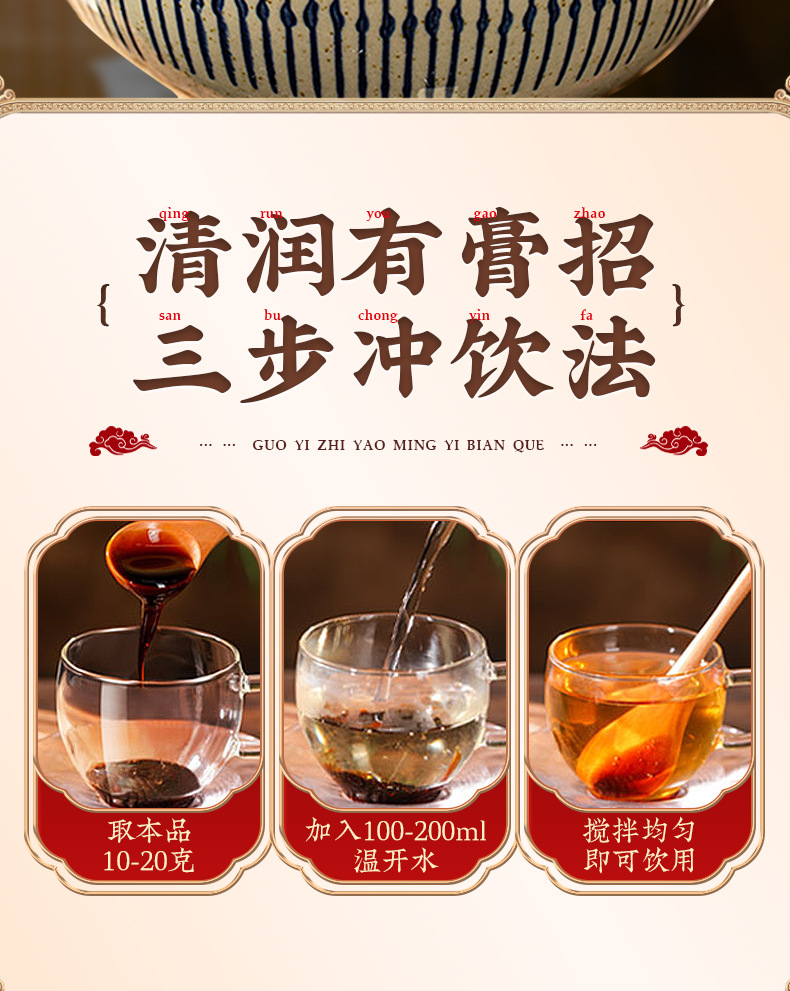 Hawthorn Six-Herb Paste with Chicken Gizzard Lining (Shan Zha Liu Wu Gao) — 300g Traditional Herbal Paste preparation