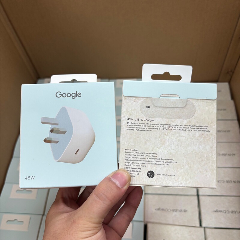 Google Pd45W Charger Is Suitable for Google Pixel9/8P/9F Fast Charging Head British Standard Adapter Original