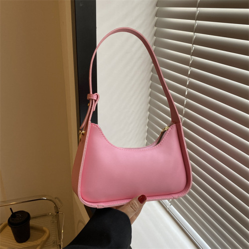  Summer New Fashion Solid Color Handbag Shoulder Crossbody Small Square Bag Women's Bag Supports Large Wholesale Mixed Batch