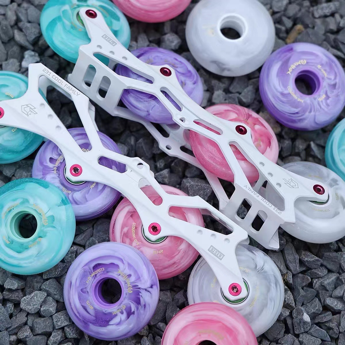 Lbs-New Jade Roller Skates Professional Freestyle Wheels High Elasticity and Wear-Resistant for Children and Adults Inline Skates Freestyle Wheels
