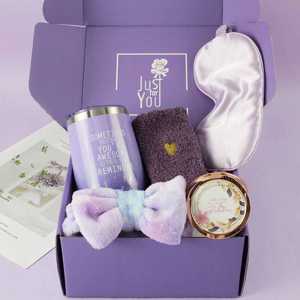 Amazon Hot Sale Gift Set Set Lavender Purple Gift Set para regalos de cajas de regalos de mujeres