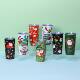 Christmas 20oz car cup double vacuum insulation cold suction pipe cup cross-border ice cup support processing customization