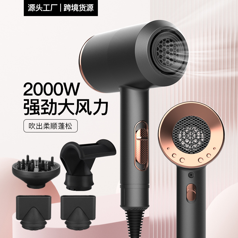 Secador de pelo del hogar de alta potencia secador de pelo de anión al por mayor plegable martillo secador de pelo Hotel salón de pelo multifuncional