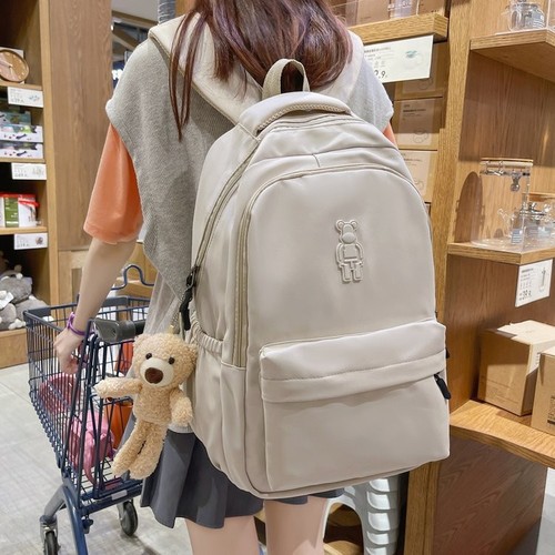 School bag for women  new high school student junior high school student backpack elementary school student Korean version summer large capacity backpack