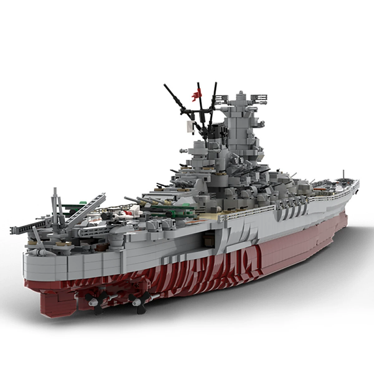 Конструктор MOC линкор IJN Yamato, масштаб 1:200, 8 717 деталей