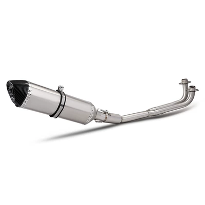 Motorcycle exhaust pipe: front and rear exhaust pipe