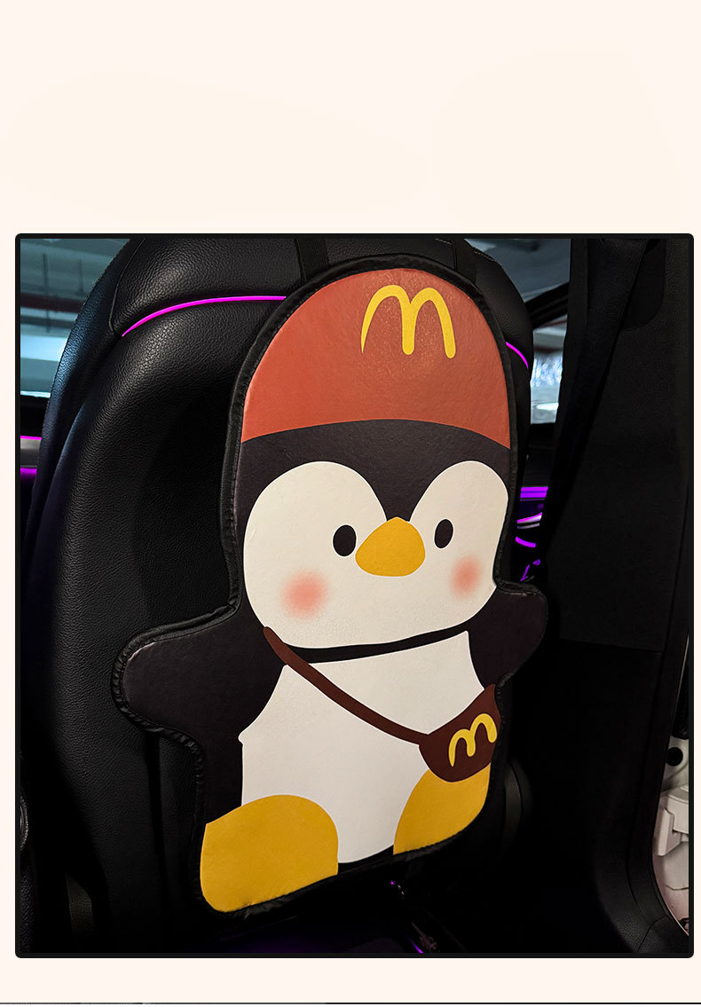 M Penguin Car Anti-Kick Pad Universal Rear Seat Back Anti-Dirty Protective Pad Car Rear Protective Pad Anti-Pad