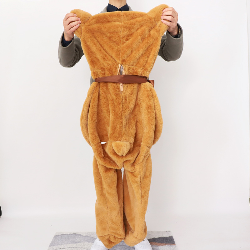 Al por mayor oso de peluche cáscara de cuero de peluche de juguete Corazón Oso bufanda Oso De cuero Shell muñeca almohada grande