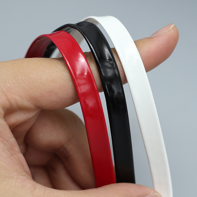 镜面皮绳皮条PU压条蝴蝶结发饰材料皮带娃衣编手链项链手工皮绳