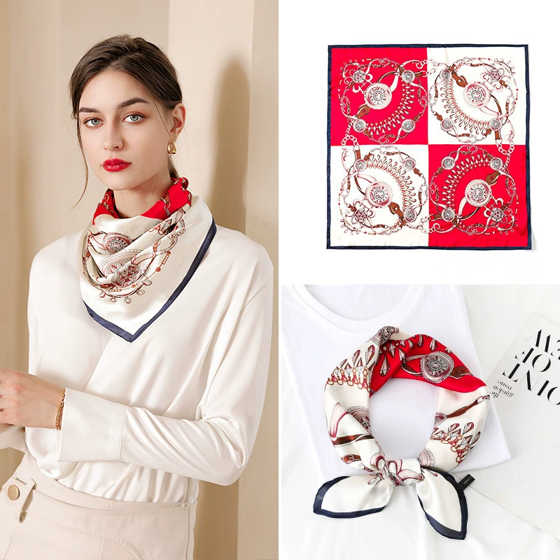 Trend handkerchief, diamond scarf, silk neckerchief, 2023, trend of season, wholesale