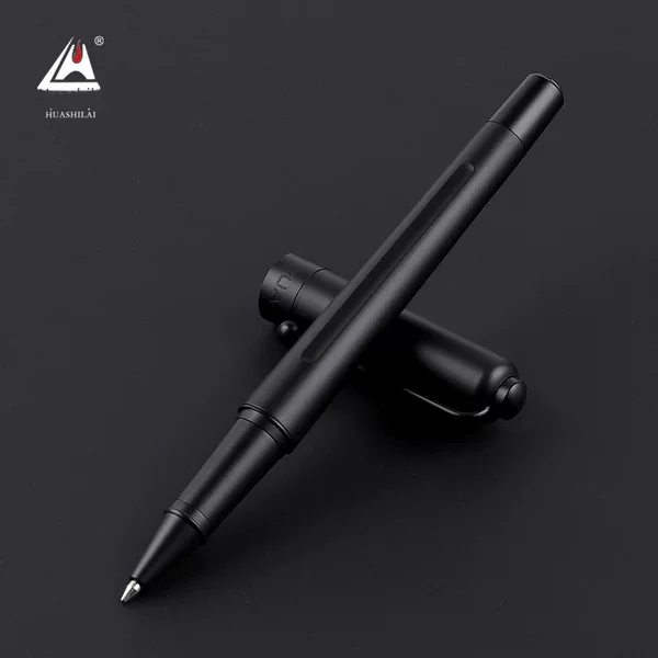 Factory in stock wholesale Huashi to 108 titanium black jewelry pen business advertising gifts sign pen printing LOGO