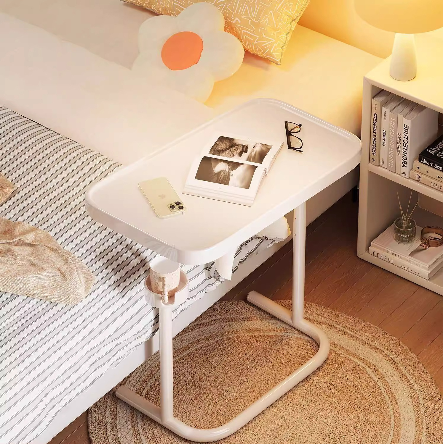 Folding Computer Table Bedroom Home Removable Lift Table Writing Desk Living Room Sofa Side Table Bay Window Table