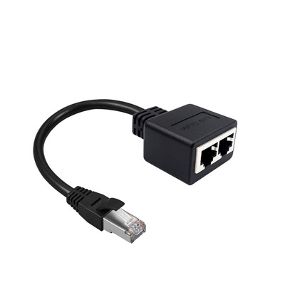 RJ45 Male 2 Female head Network cable rj45 One of two Ethernet LAN network Adapter