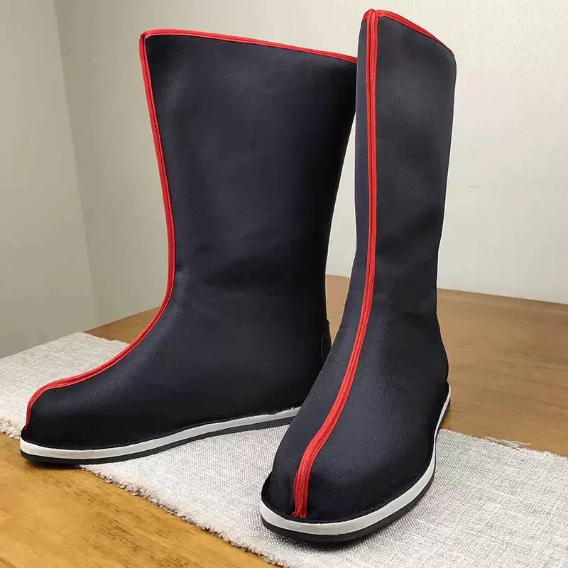 Hanfu shoes, men's costume boots, martial arts shoes, outdoor shoes, cloth-covered ancient style boots, scholar Han shoes, Hanfu boots