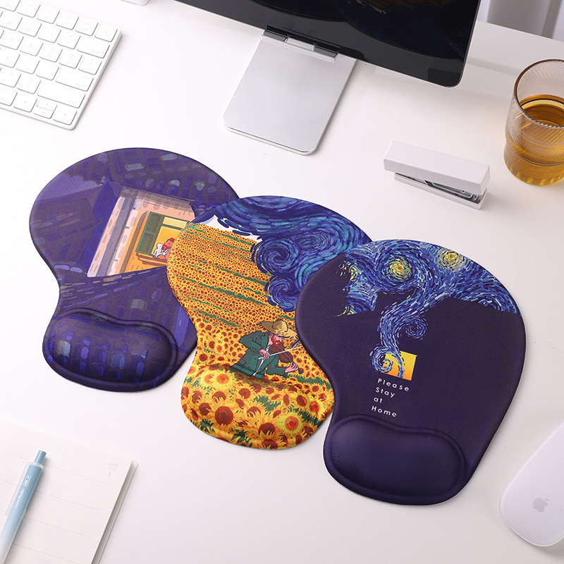 Mouse Pad Hand Silicone Cartoon Office Home Laptop Wrist Pillow Mouse Wrist Pillow Thickened for Boys and Girls