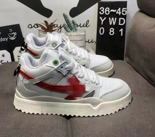 whi zapatos blancos bajos retro skate casuales pareja off flecha antideslizante zapatos de deporte plano de moda