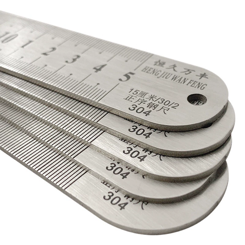 Фабричная Оптовая стальная линейка из нержавеющей стали стальная линейка 15/20/30/50 см железная линейка стальная линейка производители