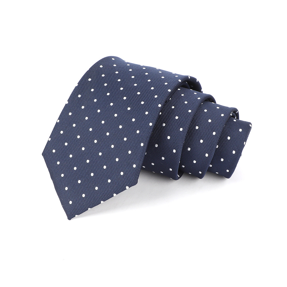 Corbata de hombre jacquard bordado 8CM poliéster seda corbata tejida hombre sentido superior l corbata logo diseño y producción