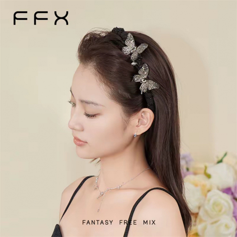 FANTASY FREE MIX【星光蝴蝶】轻奢立体满钻蝴蝶超闪齿梳多功能发|undefined