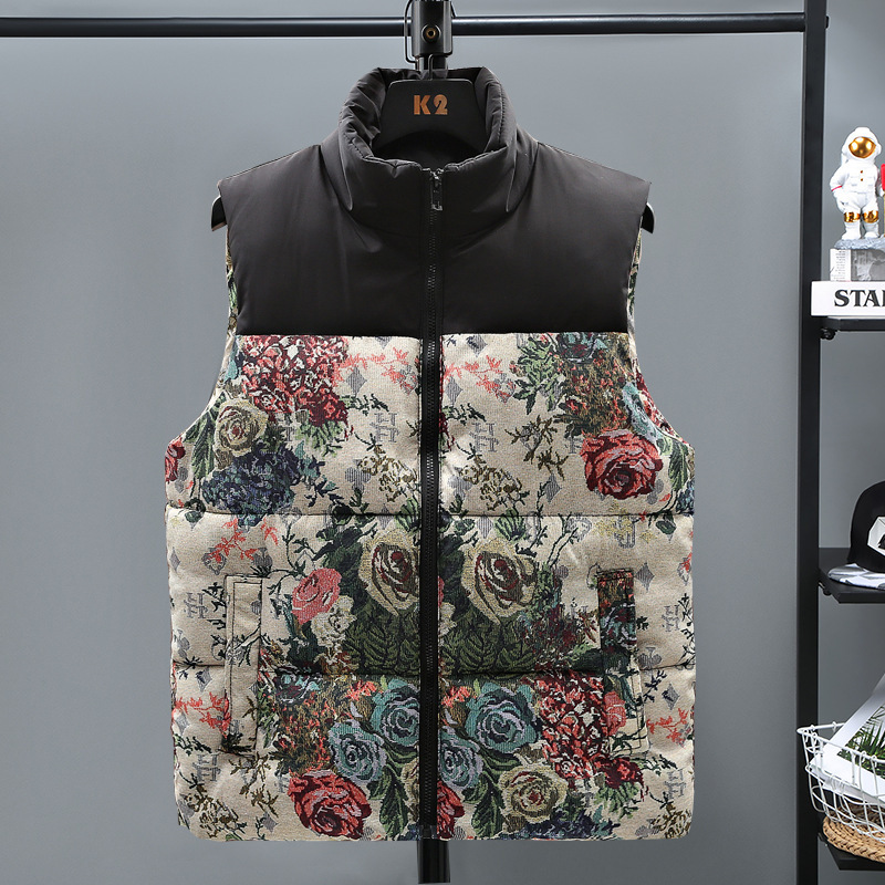 Herrenbekleidung Übergröße Übergröße Herrenweste Winter Neue Baumwollweste Trendy Casual Baumwolle Baumwollweste Baumwollmantel für Männer_voghion.com