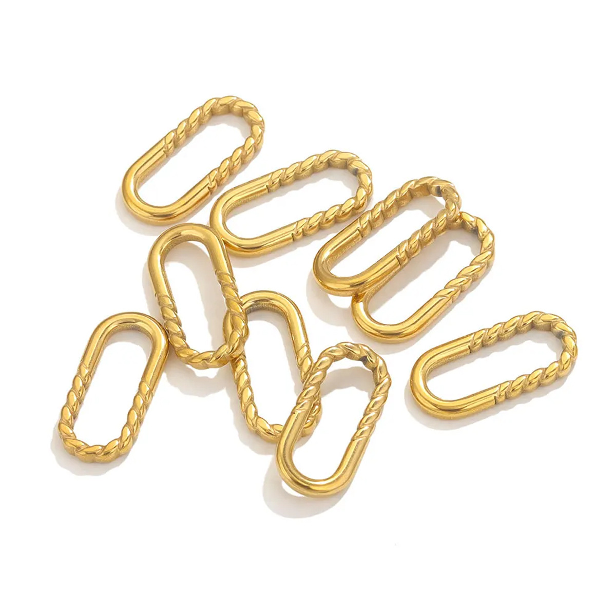 Irregular, Plating Design 5 PCS/Package 304 Stainless Steel Geometric Earring Connector