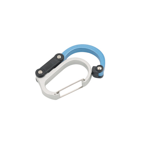 Outdoor tactical supplies carabiner high quality aluminum alloy D-type quick release buckle with lock key tool equipment carabiner