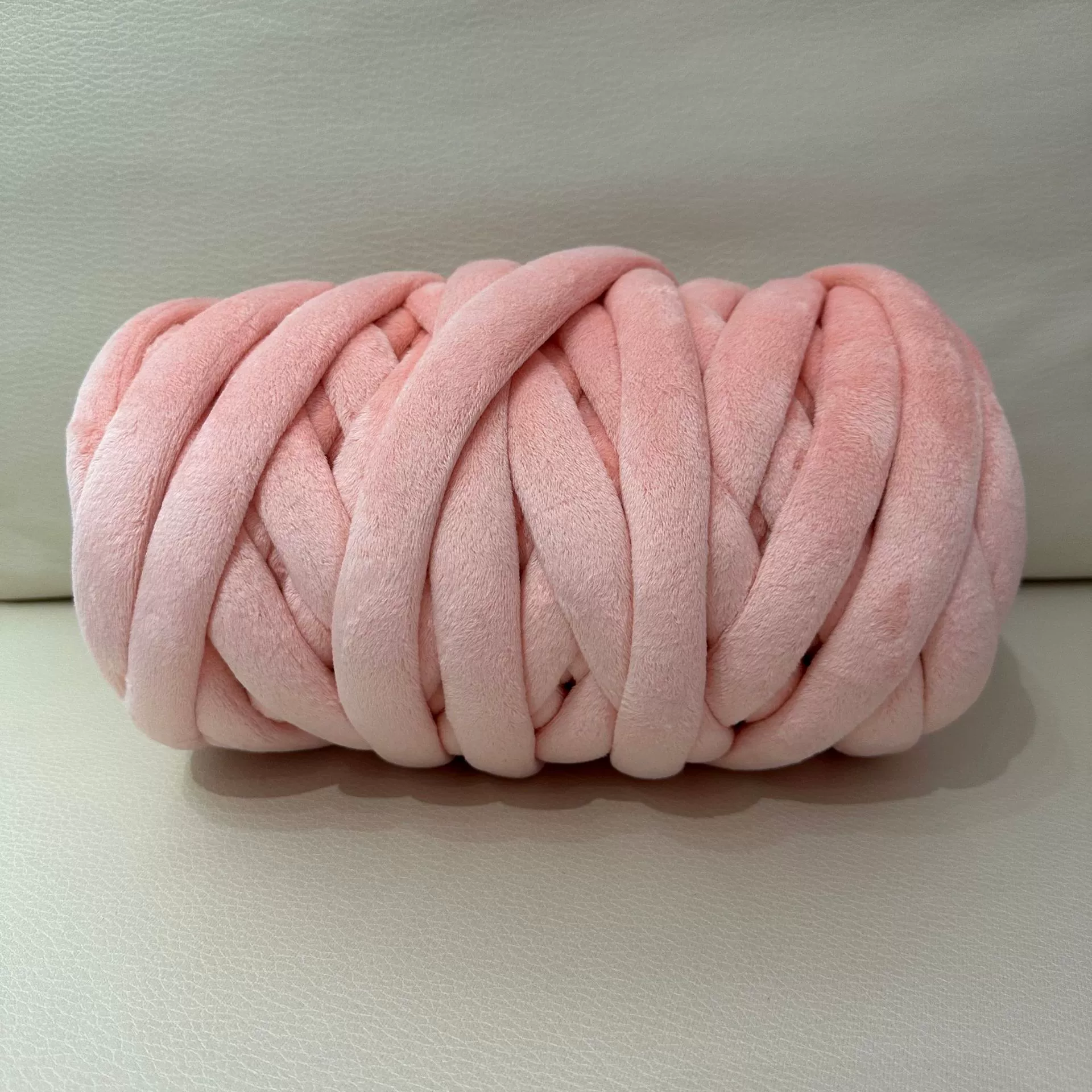 Кускай DIY пряжа для пледа, бархатное литьё хлопок, 1 кг (≈60 м), толщина 2,5 см