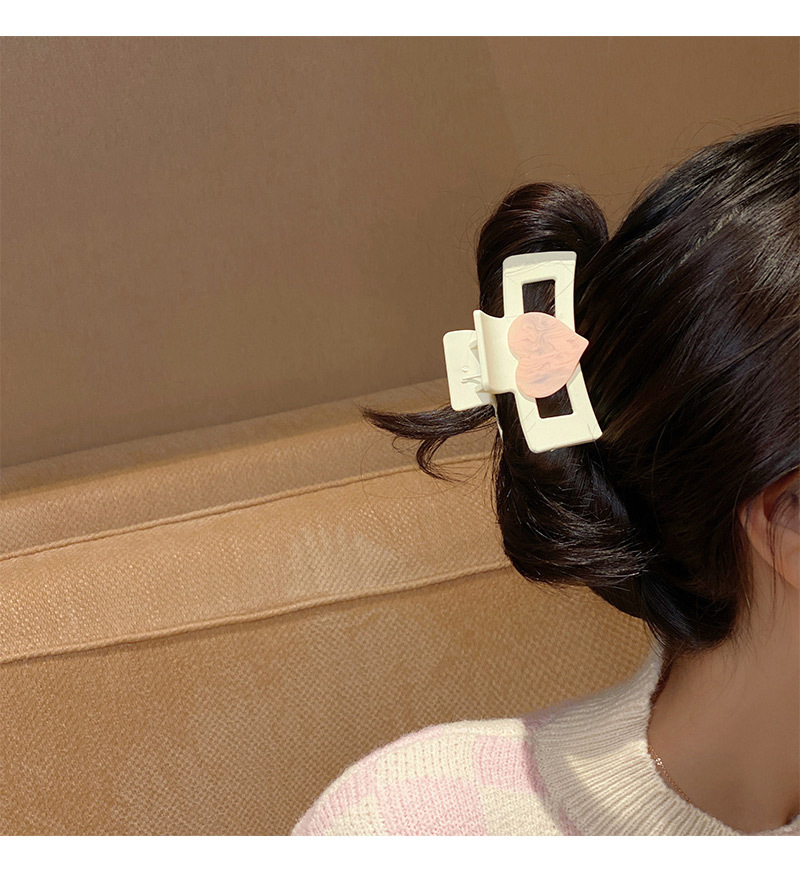 Fashion Girl Jelly Pink Heart Bow Pendant Hair Clip Shark Hairpin Hair Accessories