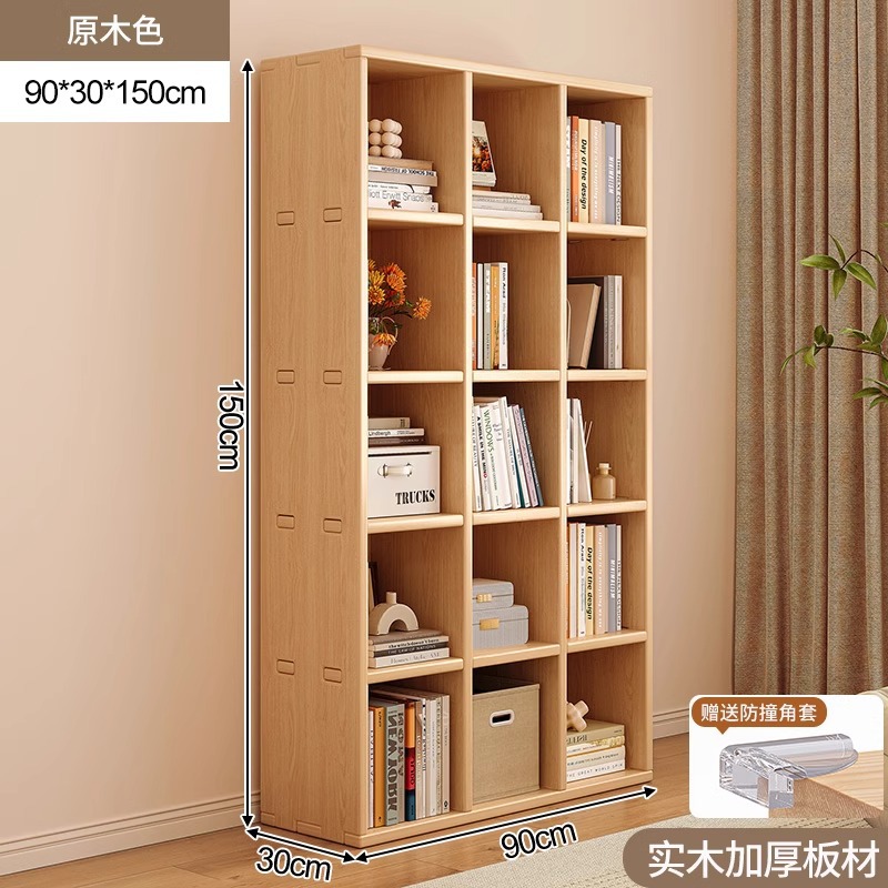 Gabinete bajo de madera maciza esquina de piso estantería estrecha gabinete lateral contra la pared estantería pequeña no ocupa espacio armario de almacenamiento simple