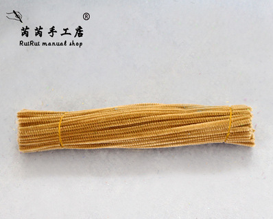 Colorido Raíz de lana Twist stick tira de lana accesorios de arcilla jardín de infantes DIY material hecho a mano limpiador de tuberías