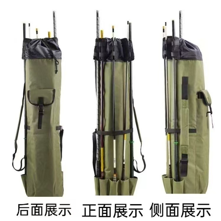 Outdoor Cylindrical Fishing Bag, Multi-Functional Fishing Rod Bag, Large Capacity Sea Rod Fishing Gear Storage Bag Manufacturer