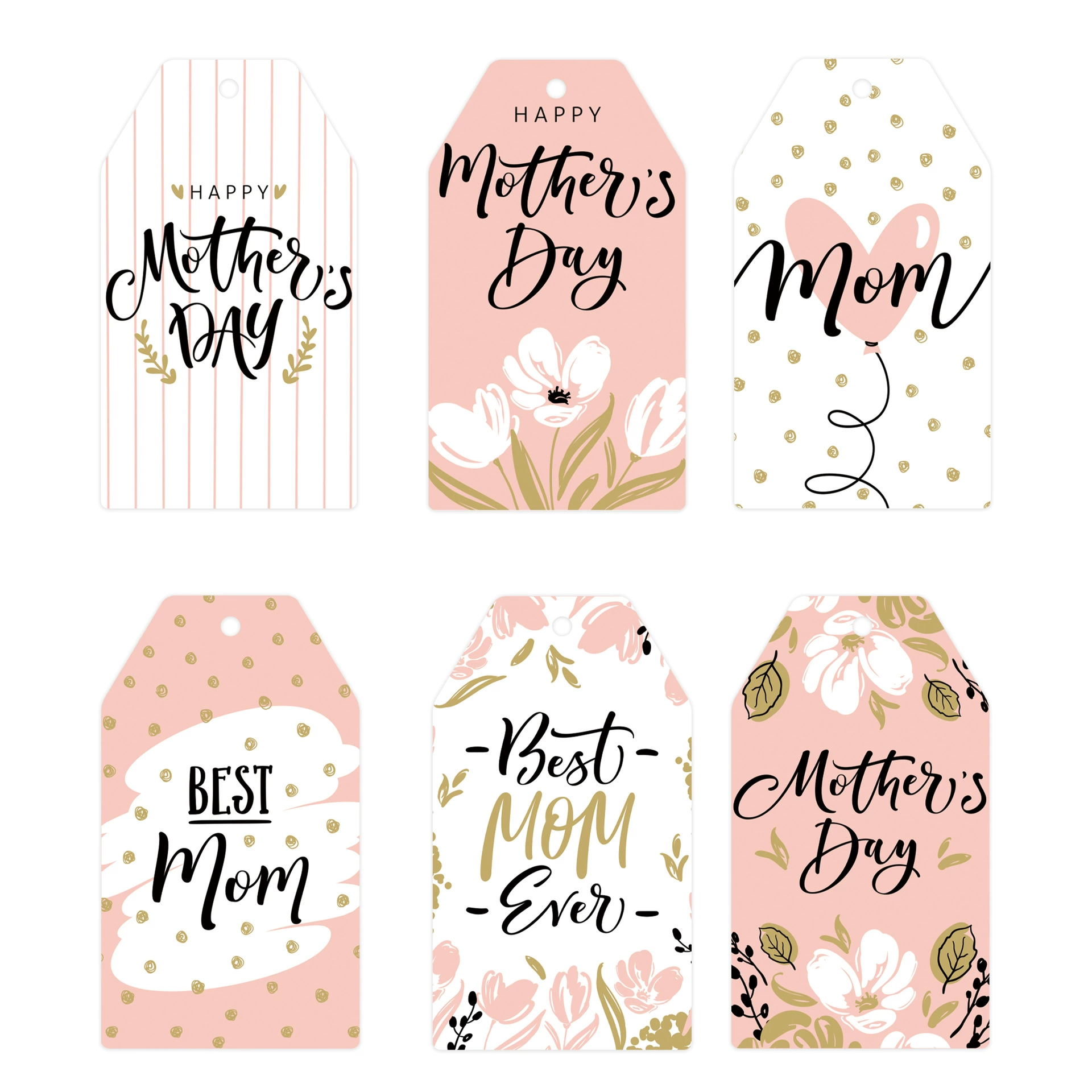 Cross -border HAPPY MOTHER’S Day тема тег материнский праздник любовь цветы подарочная декоративная бирка
